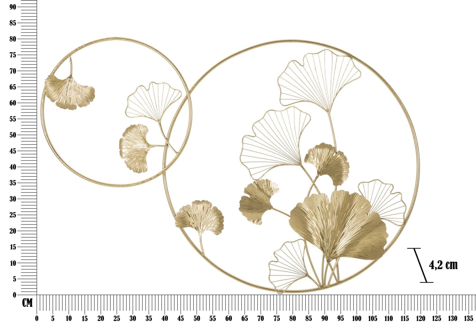 Pannello Da Muro Double Leaf cm 120,5x4,2x80,5 (5)