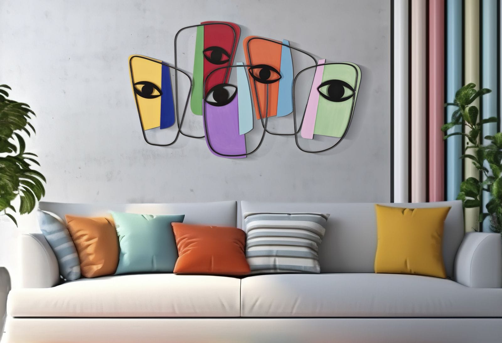 Pannello Da Muro Eyes -B- cm 120x2x72 (4)