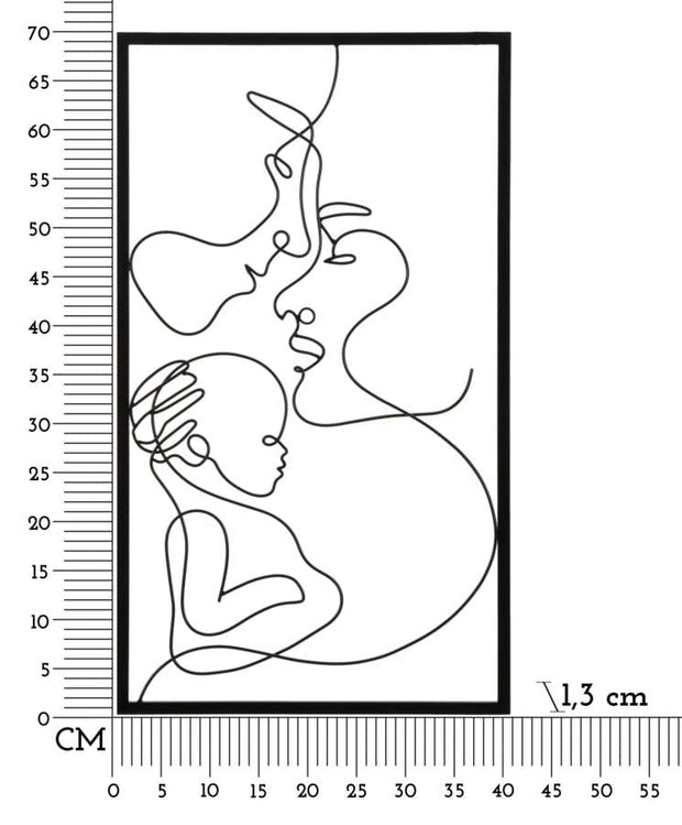 Pannello Da Muro Family cm 40x1,3x70 (5)