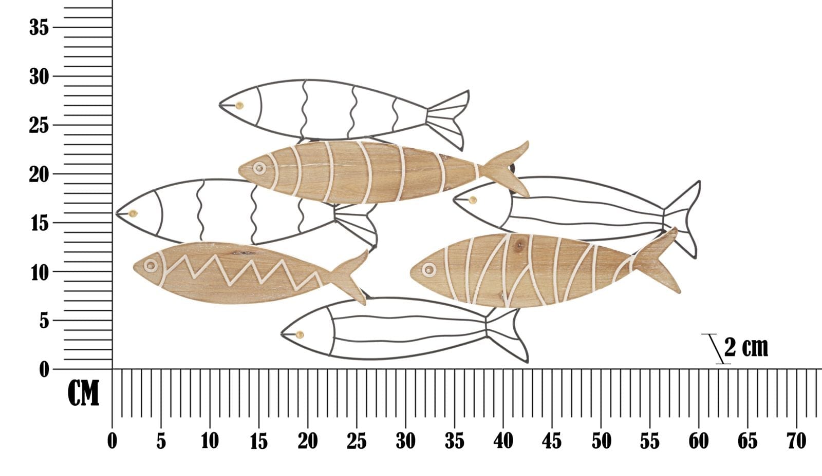 Pannello Da Muro Fish cm 60x2x30 (5)