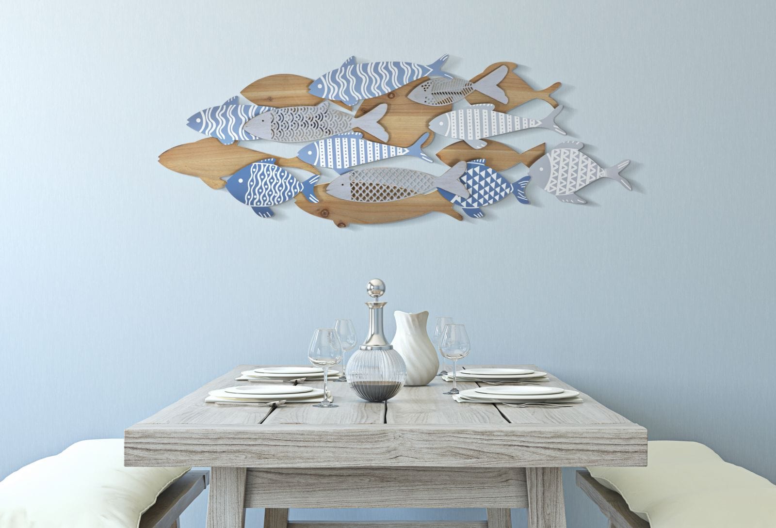 Pannello Da Muro Fish Sea cm 91x3x33,5 (4)