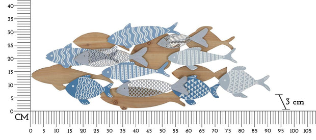 Pannello Da Muro Fish Sea cm 91x3x33,5 (5)