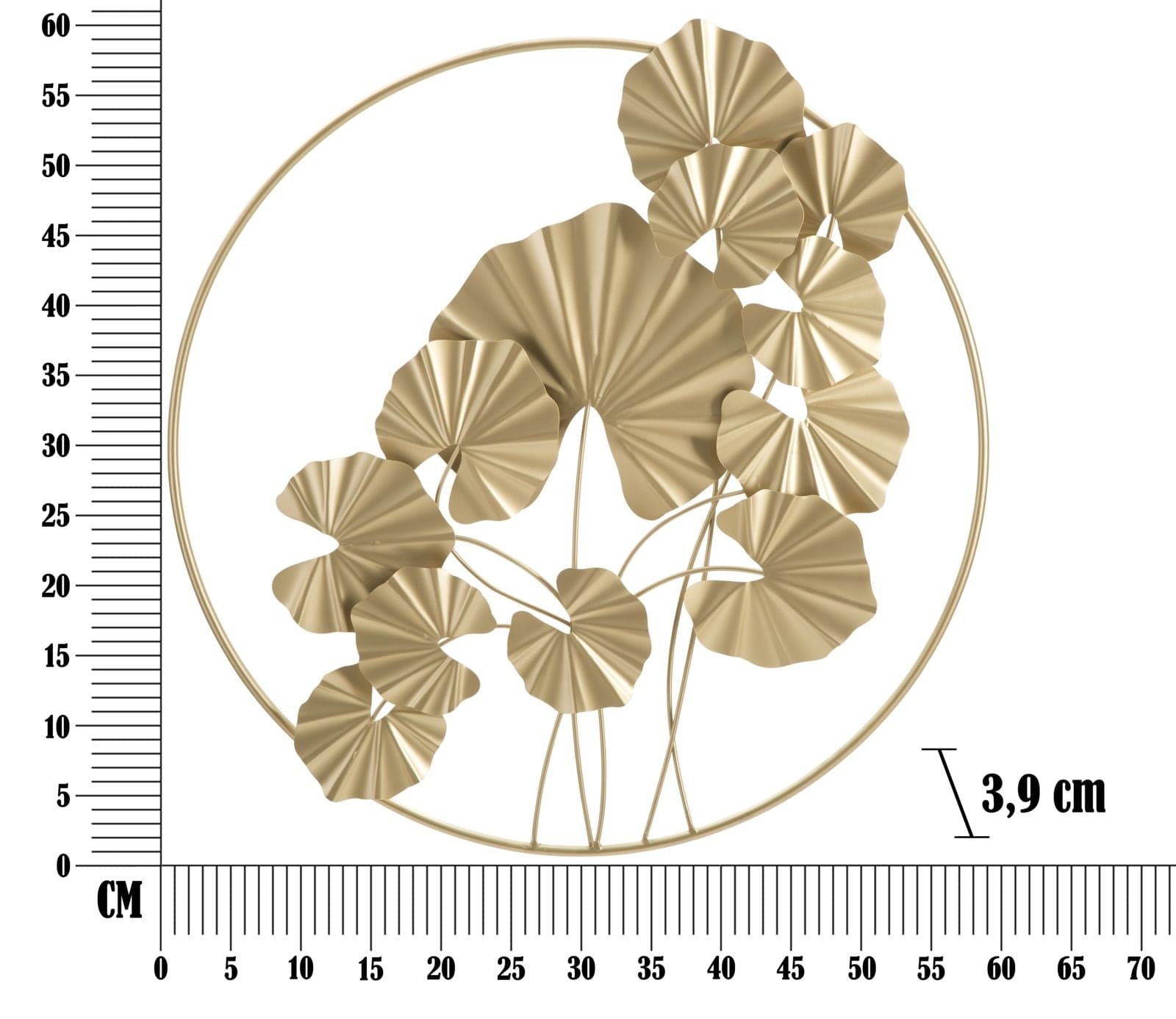 Pannello Da Muro Round Leaf cm 59x3,9x62,75 (5)
