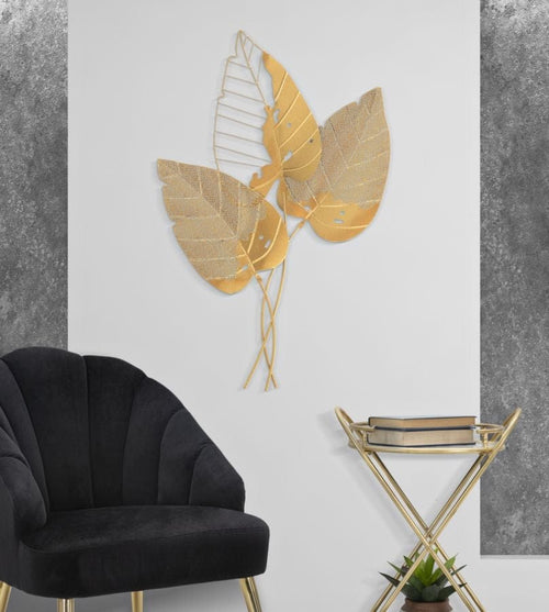 Pannello In Ferro Autumn Leaf Gold cm 53x4x84,5 (1)