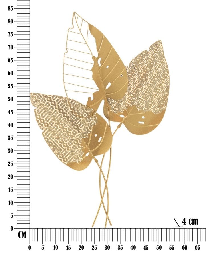 Pannello In Ferro Autumn Leaf Gold cm 53x4x84,5 (5)