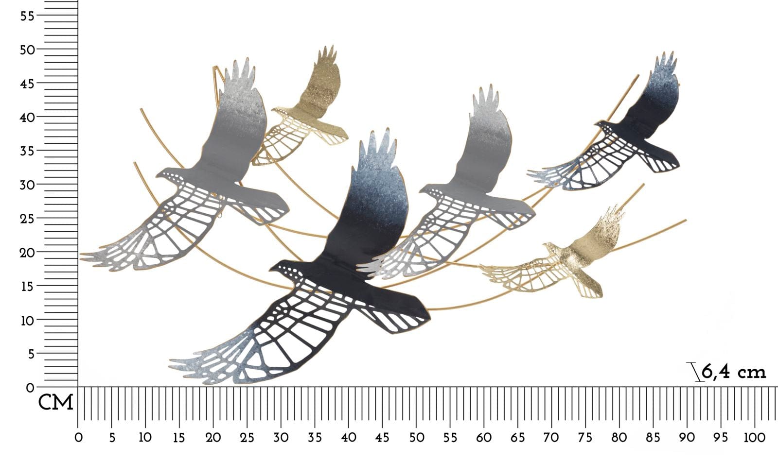 Pannello In Ferro Bird cm 90,8x6,4x50,8 (5)