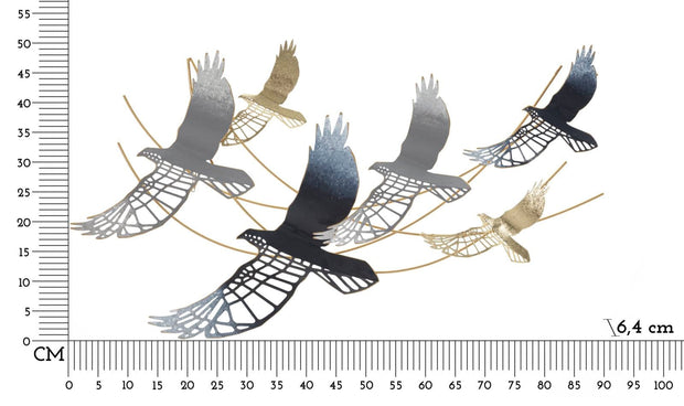 Pannello In Ferro Bird cm 90,8x6,4x50,8 (5)