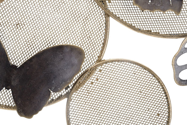 Pannello In Ferro Butterfly Dark cm 66x5x38 (2)