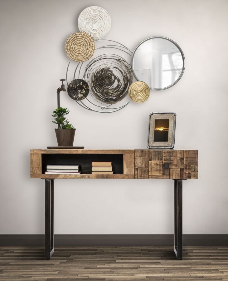 Pannello In Ferro C/Specchio Etnic -A- cm 90x9,5x101,5 (1)