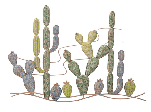 Pannello In Ferro Cactus -B- cm 90x2,5x64