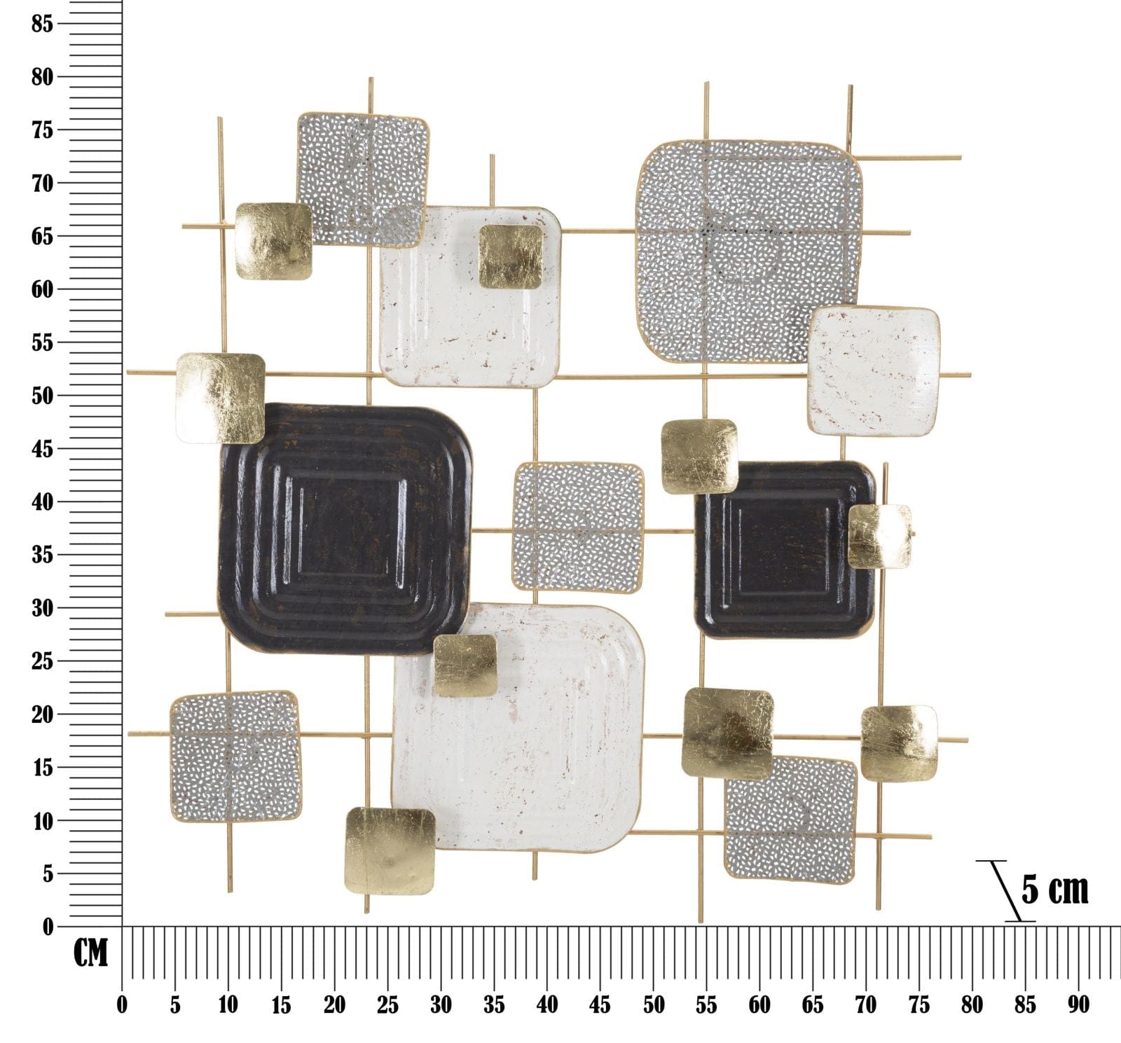 Pannello In Ferro Cubes cm 80x5x80 (5)