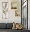 Pannello In Ferro E Legno Foglie -A- cm 30,5x1,90x91 (1)