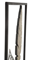 Pannello In Ferro E Legno Foglie -A- cm 30,5x1,90x91 (4)