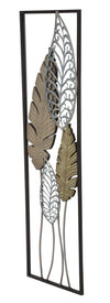 Pannello In Ferro E Legno Foglie -B- cm 30,5x2,5x99,5 (2)