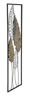 Pannello In Ferro E Legno Foglie -B- cm 30,5x2,5x99,5 (3)