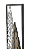 Pannello In Ferro E Legno Foglie -B- cm 30,5x2,5x99,5 (4)