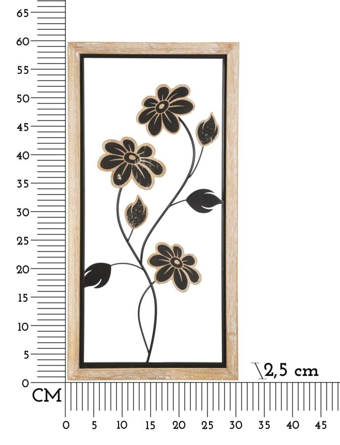 Pannello In Ferro E Legno Girish -A- cm 30x2,5x60 (5)