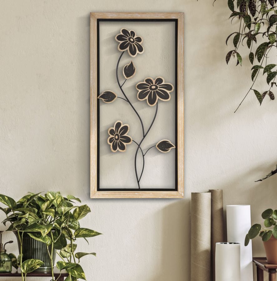 Pannello In Ferro E Legno Girish -B- cm 30x2,5x60 (4)