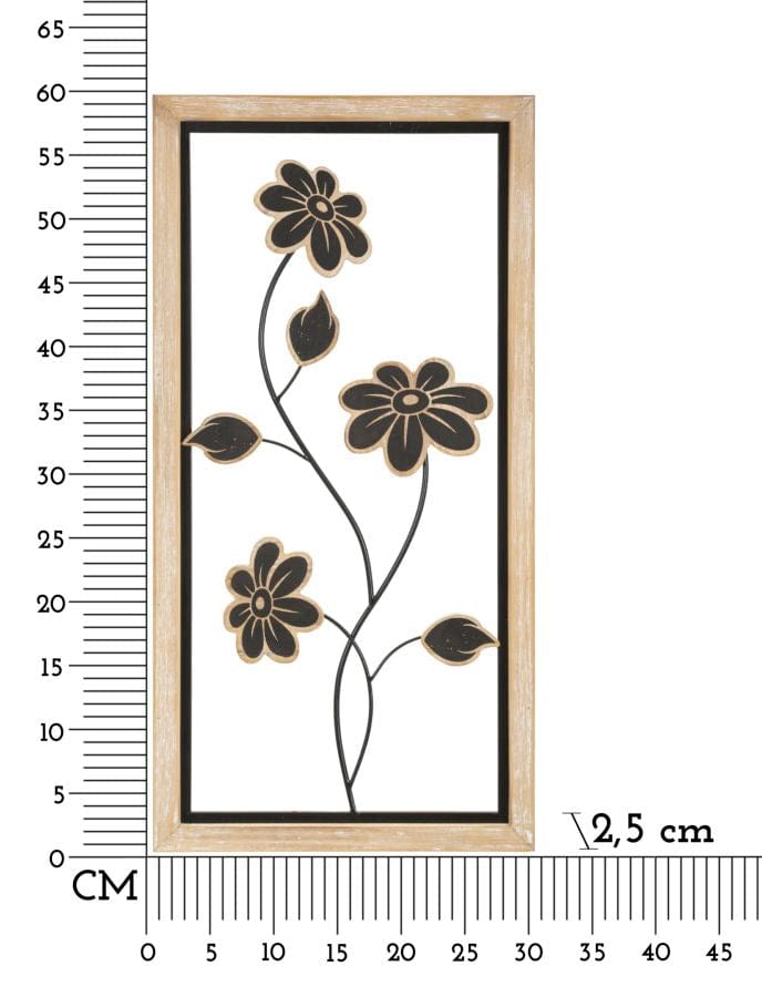 Pannello In Ferro E Legno Girish -B- cm 30x2,5x60 (5)