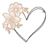 Pannello In Ferro E Legno Heart cm 50x2x45