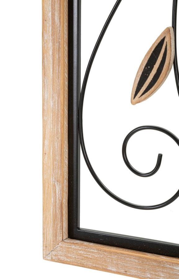 Pannello In Ferro E Legno Koman -A- cm 26x2,5x60 (2)