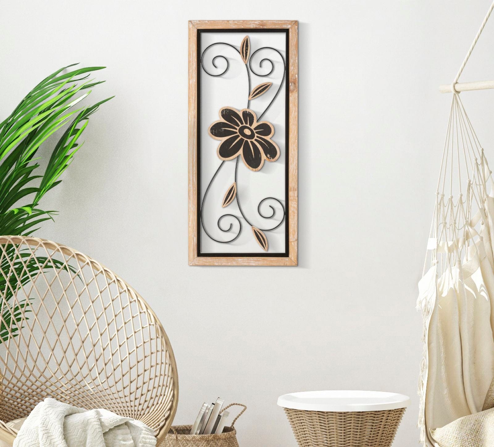 Pannello In Ferro E Legno Koman -A- cm 26x2,5x60 (4)