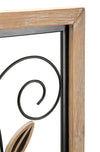 Pannello In Ferro E Legno Koman -B- cm 26x2,5x60 (2)