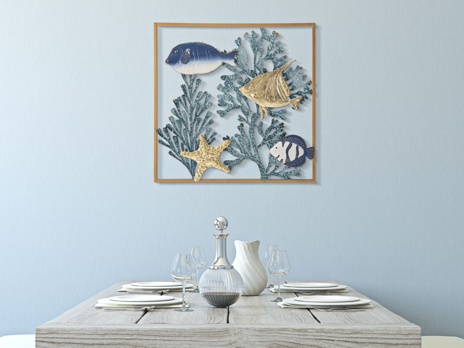 Pannello In Ferro Fish cm 50,2x3,8x50,2 (4)