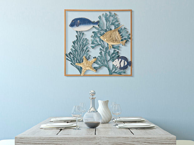 Pannello In Ferro Fish cm 50,2x3,8x50,2 (4)