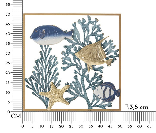 Pannello In Ferro Fish cm 50,2x3,8x50,2 (5)