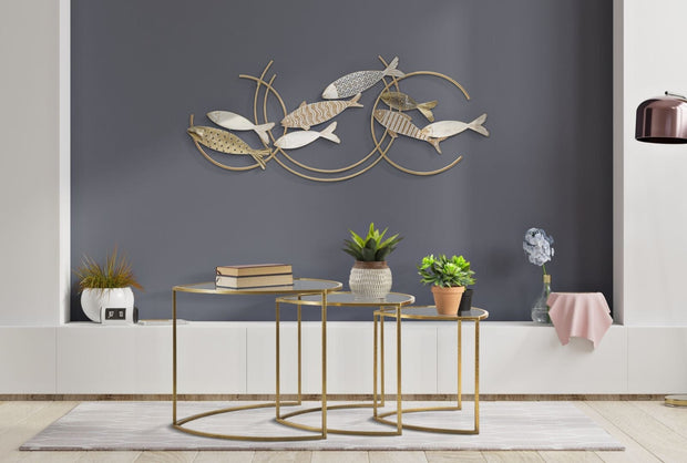 Pannello In Ferro Fishy Move cm 142,9x5x61,6 (1)
