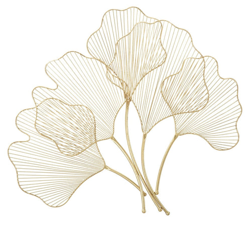 Pannello In Ferro Glam Leaf cm 69x5x62