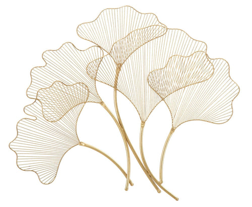 Pannello In Ferro Glam Leaf cm 79x5x68