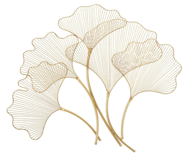Pannello In Ferro Glam Leaf cm 79x5x68