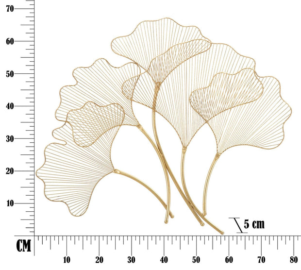 Pannello In Ferro Glam Leaf cm 79x5x68 (5)