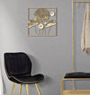 Pannello In Ferro Gold Flowers cm 50x5x50 (4)