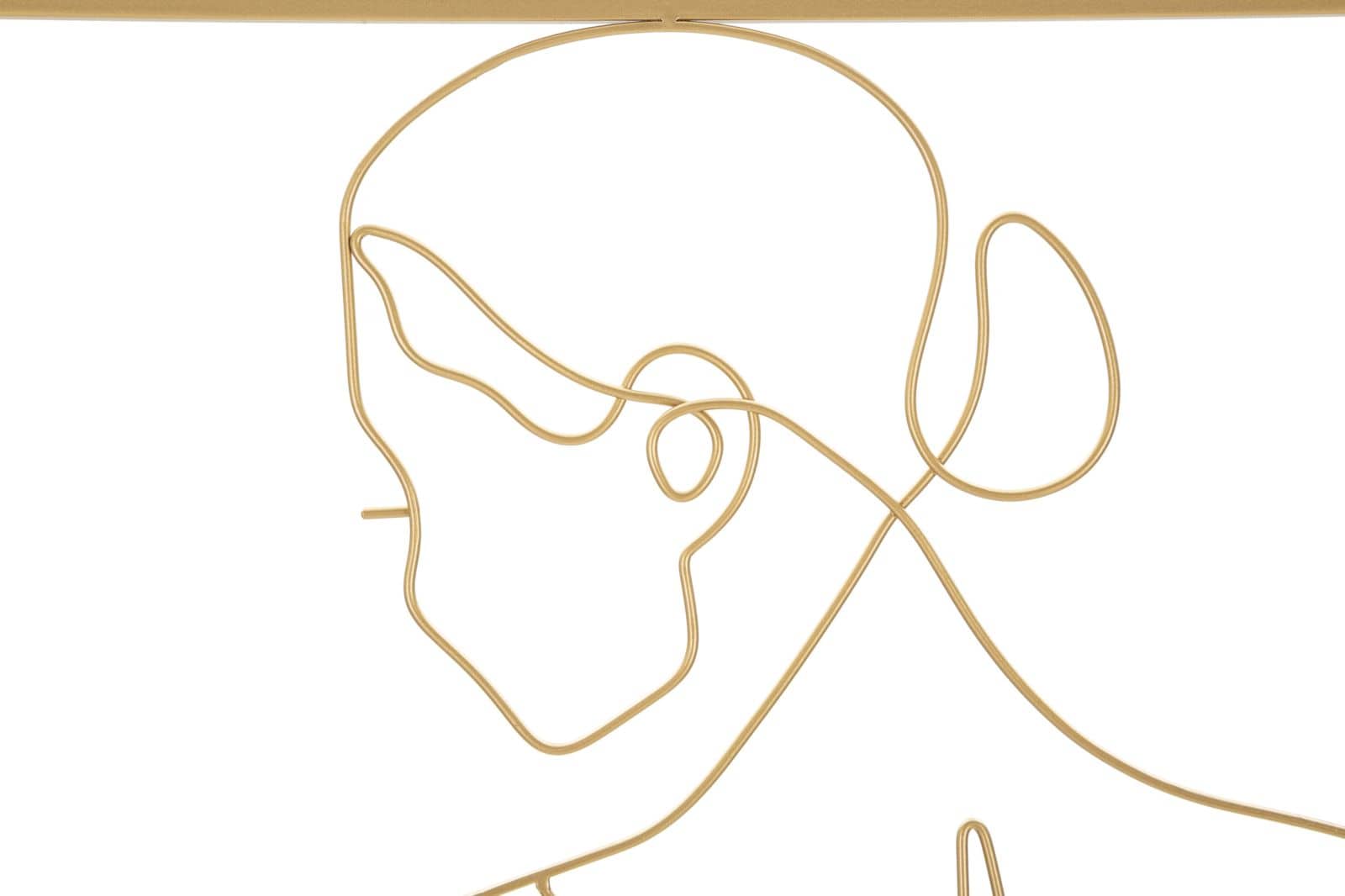 Pannello In Ferro Gold Woman cm 60x1x80 (1)