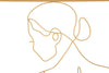 Pannello In Ferro Gold Woman cm 60x1x80 (1)