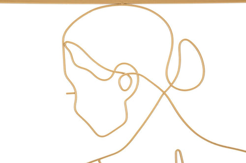 Pannello In Ferro Gold Woman cm 60x1x80 (1)
