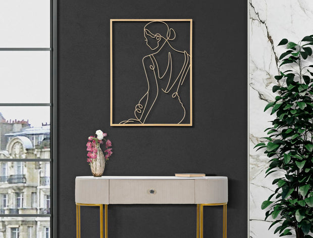Pannello In Ferro Gold Woman cm 60x1x80 (4)