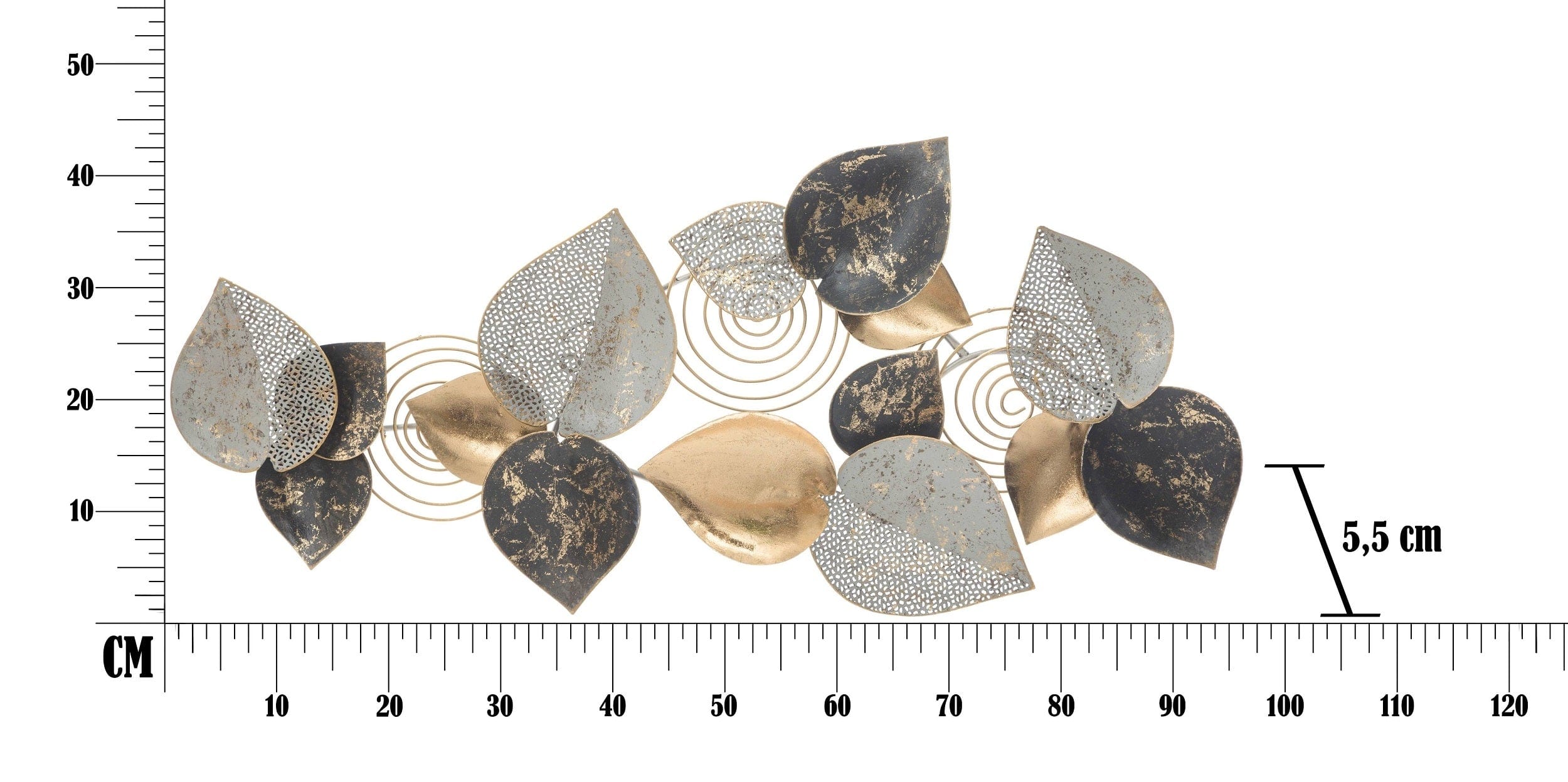 Pannello In Ferro Half Leaf -A- cm 97x5,5x43 (6)
