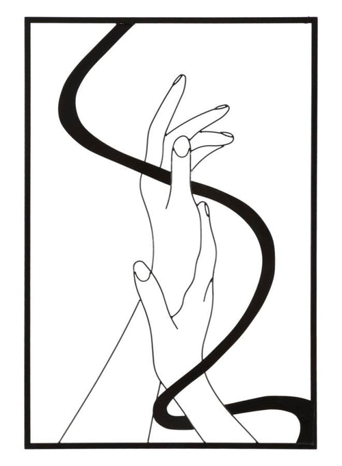 Pannello In Ferro Hands cm 60x1x90