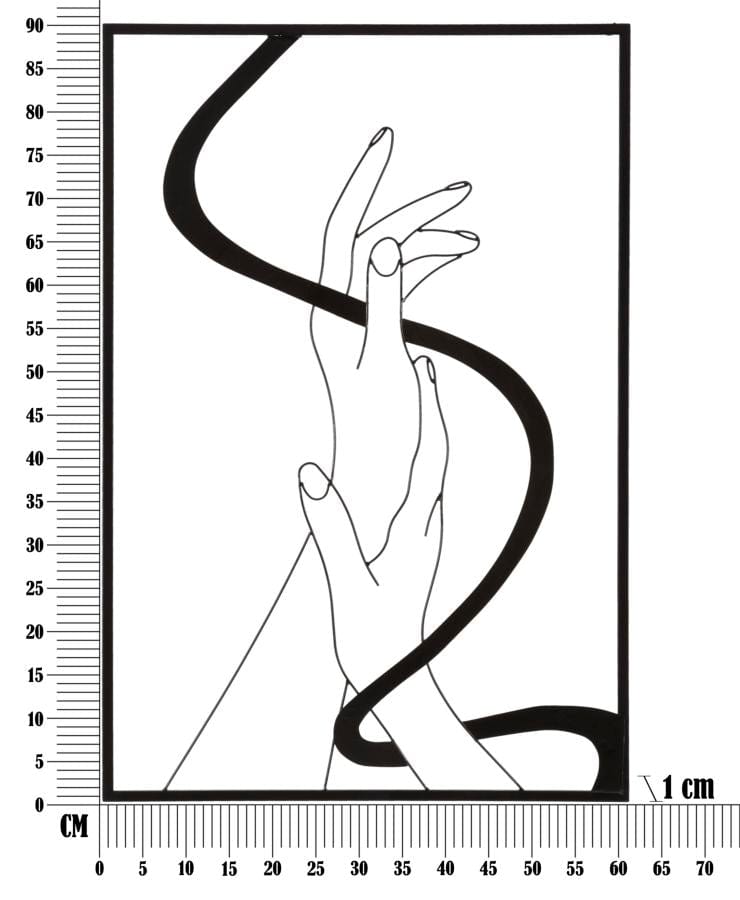 Pannello In Ferro Hands cm 60x1x90 (5)