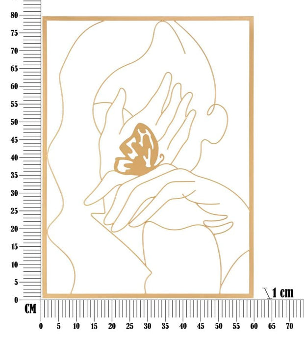 Pannello In Ferro Hands On Face cm 60x1x80 (5)