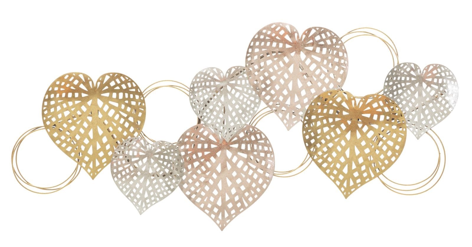 Pannello In Ferro Hearts cm 91x2,5x39,5