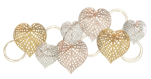 Pannello In Ferro Hearts cm 91x2,5x39,5
