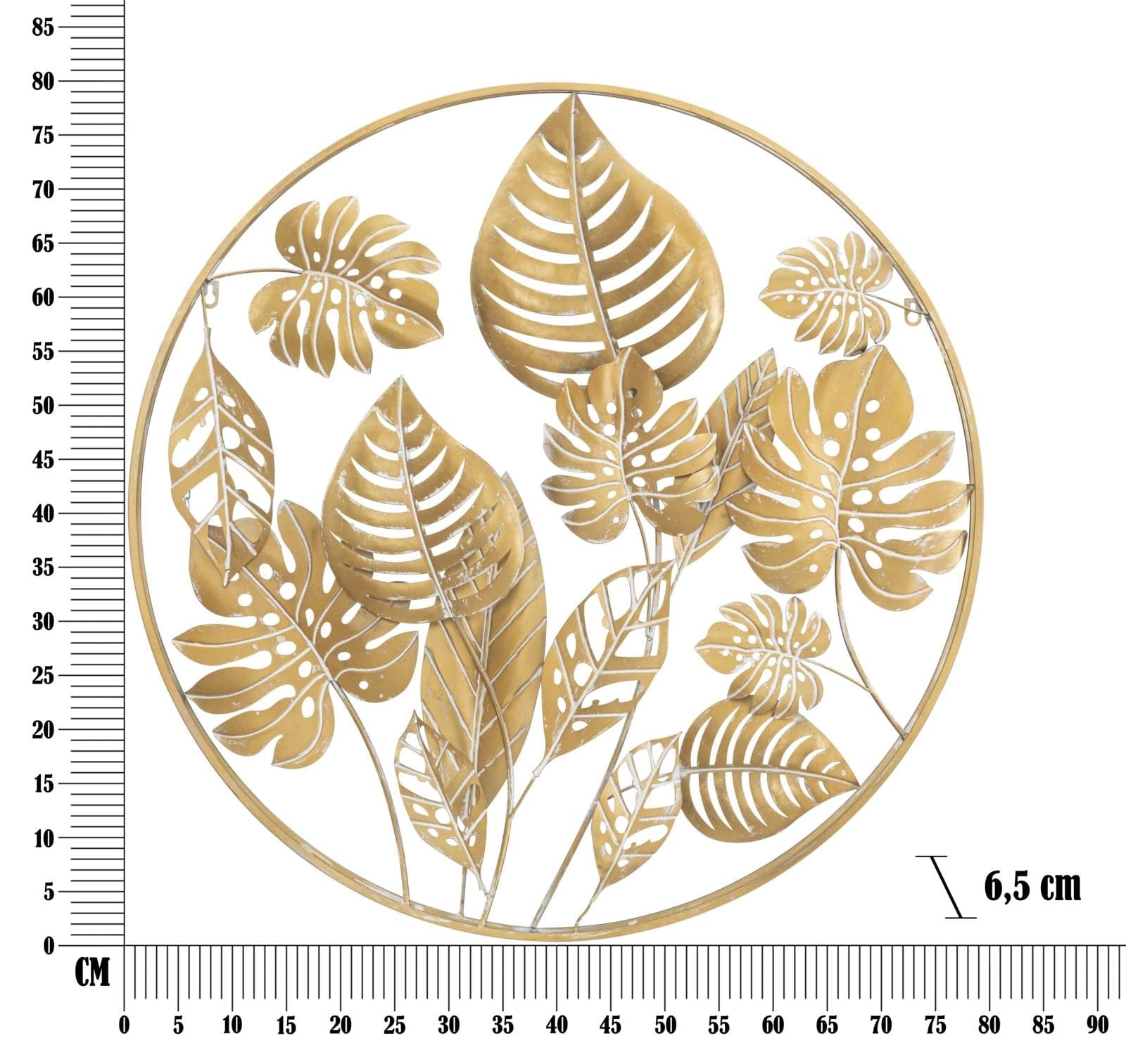 Pannello In Ferro Jungle Round cm Ø 80x6.5 (5)