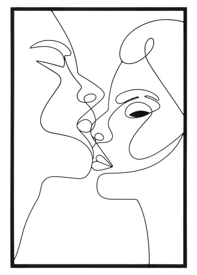 Pannello In Ferro Kiss cm 60x1x90