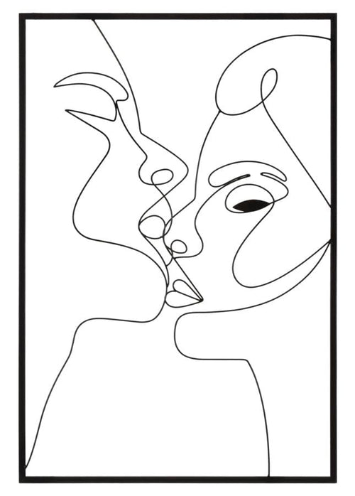 Pannello In Ferro Kiss cm 60x1x90