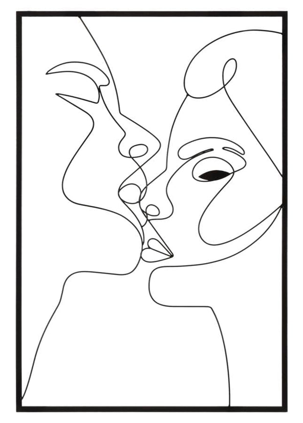 Pannello In Ferro Kiss cm 60x1x90